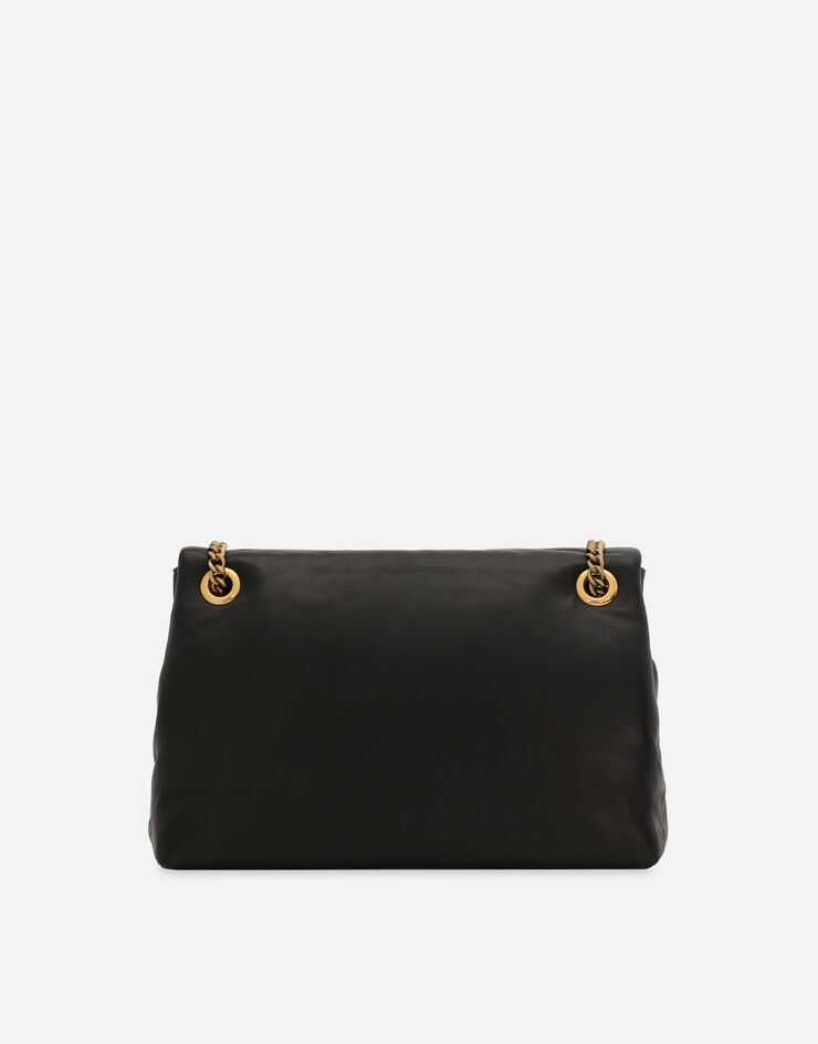 Dolce & Gabbana Medium Devotion Soft shoulder bag Black BB7541AF984
