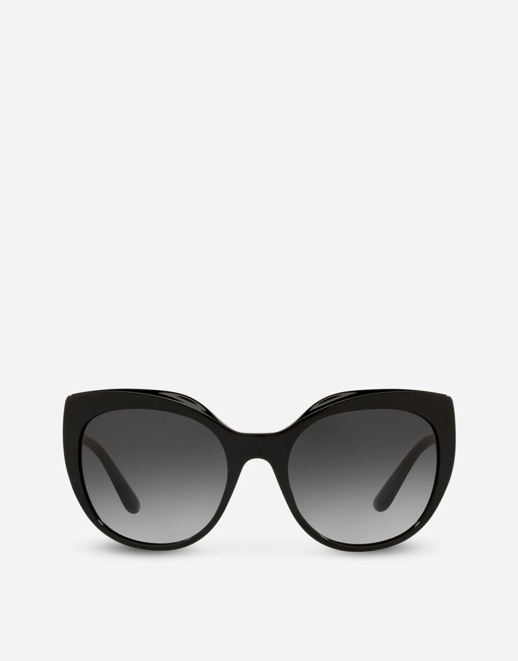 Dolce & Gabbana نظارة شمسية DG متقاطع أسود VG439CVP18G