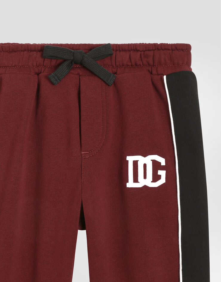 Dolce & Gabbana Fleece trousers with embroidered applications Dolce & Gabbana Fleece trousers with embroidered applications Multicolor L1JPJBG7PUT