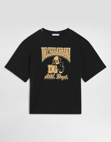 Dolce & Gabbana Cotton t-shirt with logo  L4JTKIG7P8C