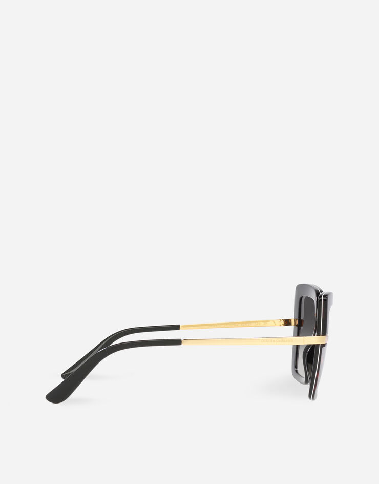 Dolce & Gabbana Half print sunglasses Stampa floreale VG437BVP08G