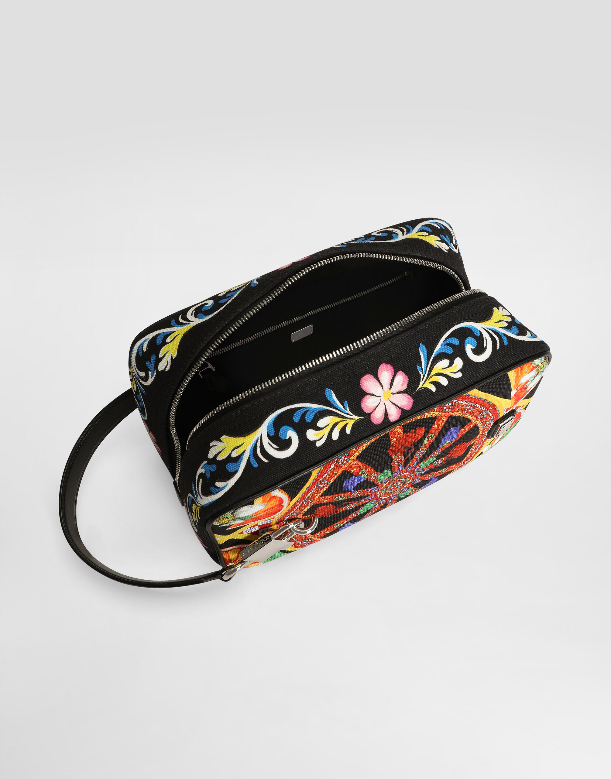 Lock handbag in printed canvas in Multicolor for Men | Dolce&Gabbana®