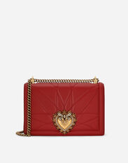Dolce & Gabbana Large Devotion bag in quilted nappa leather Red BB6711AV893