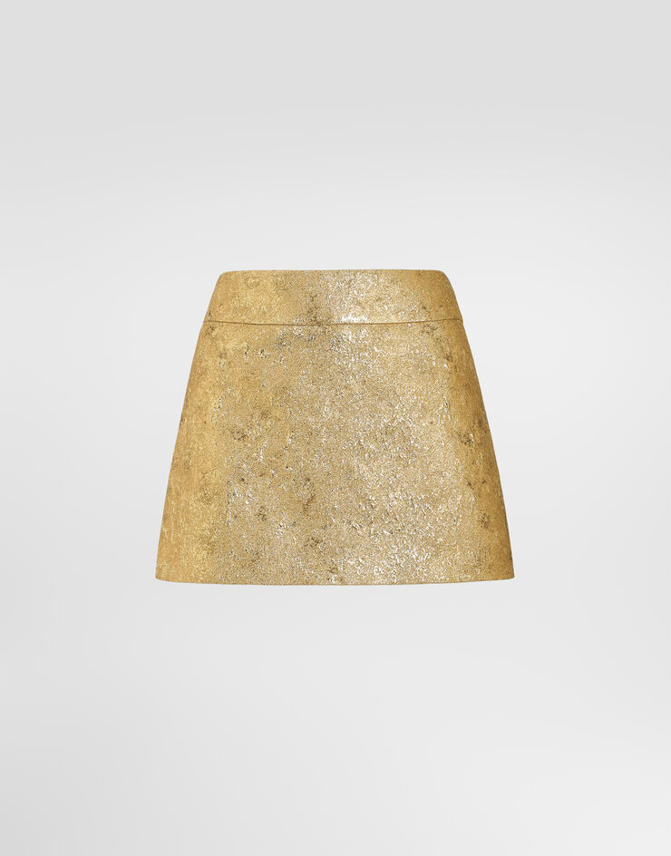 Dolce & Gabbana Lamé jacquard skirt Dolce & Gabbana Lamé jacquard skirt Gold F4DE8TFJODW