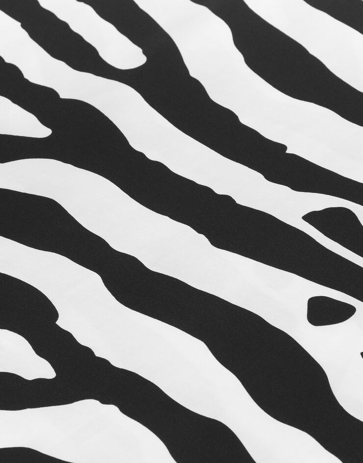 Dolce & Gabbana Sábana bajera ajustable de algodón satinado Multicolor TCE048TCAKF