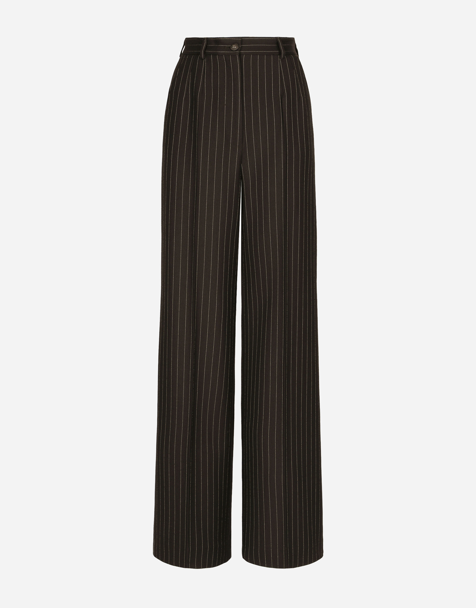 Pinstripe palazzo pants shop