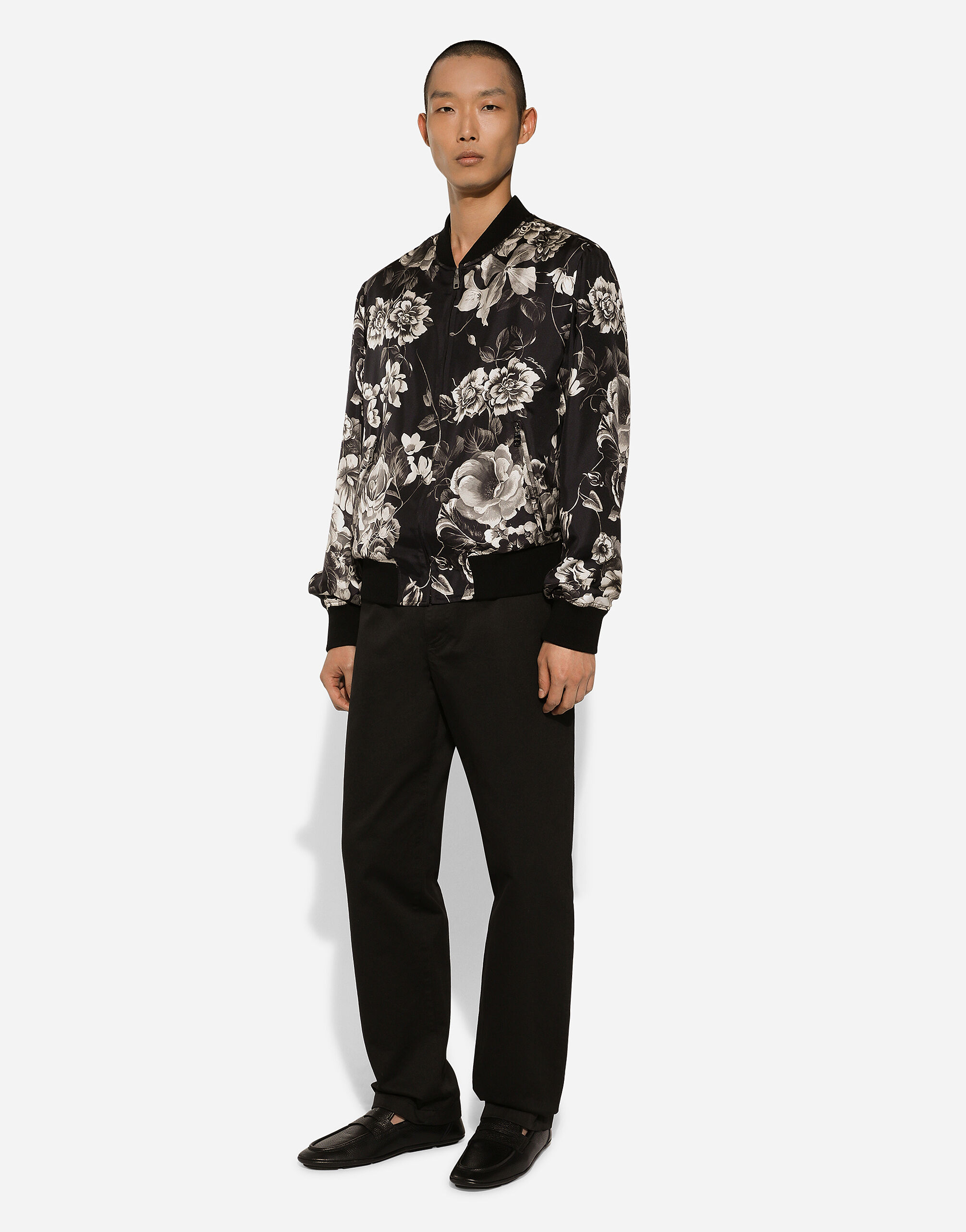 Floral print bomber jacket mens shop