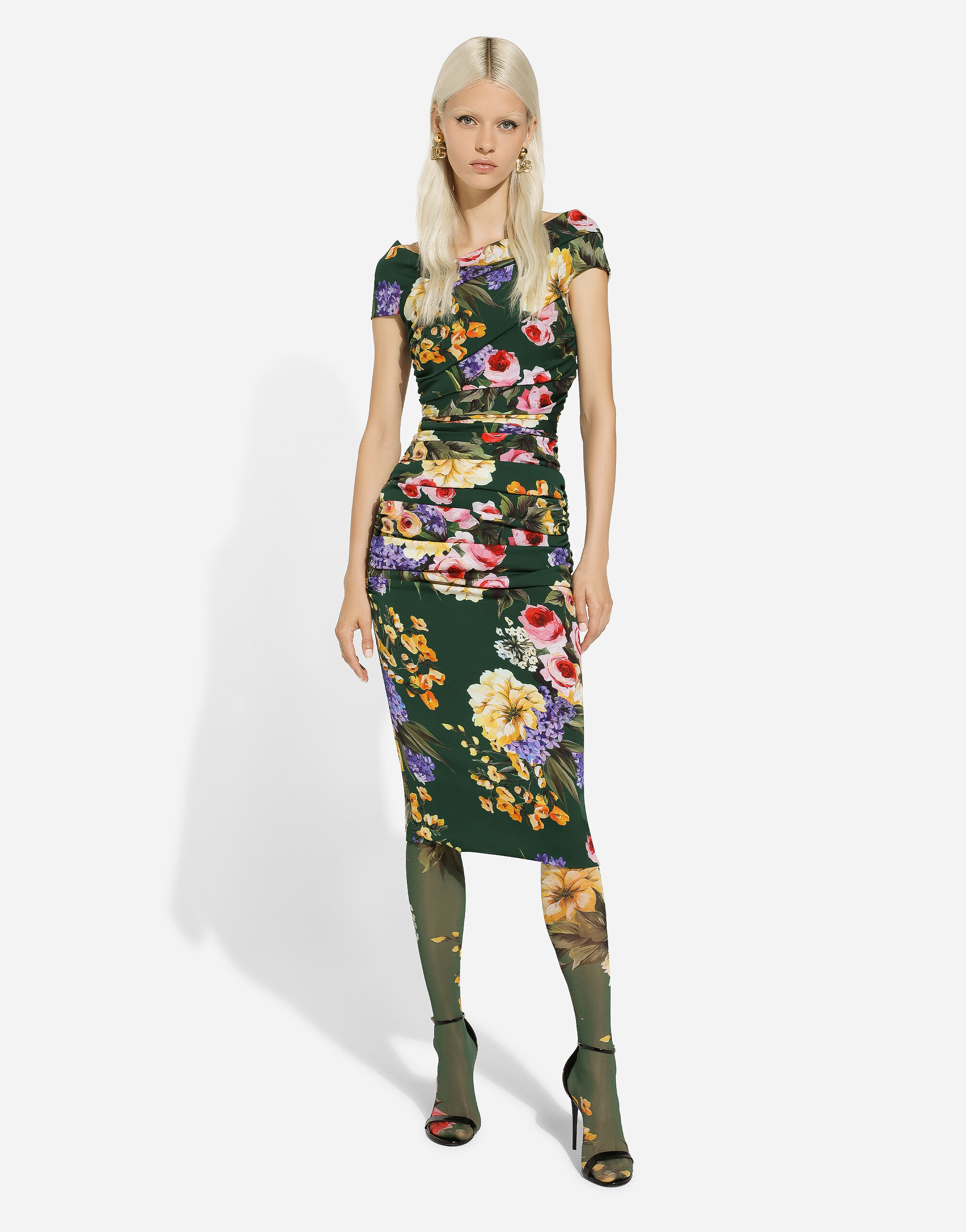 Draped clearance sheath dress