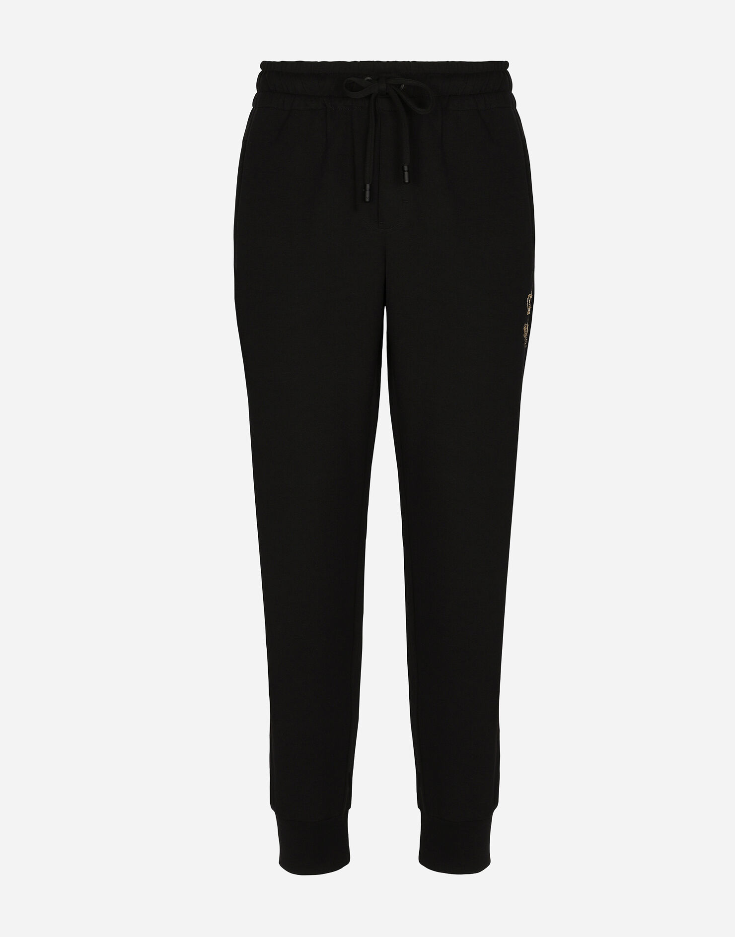 Jersey jogging pants with marbled print main image 0