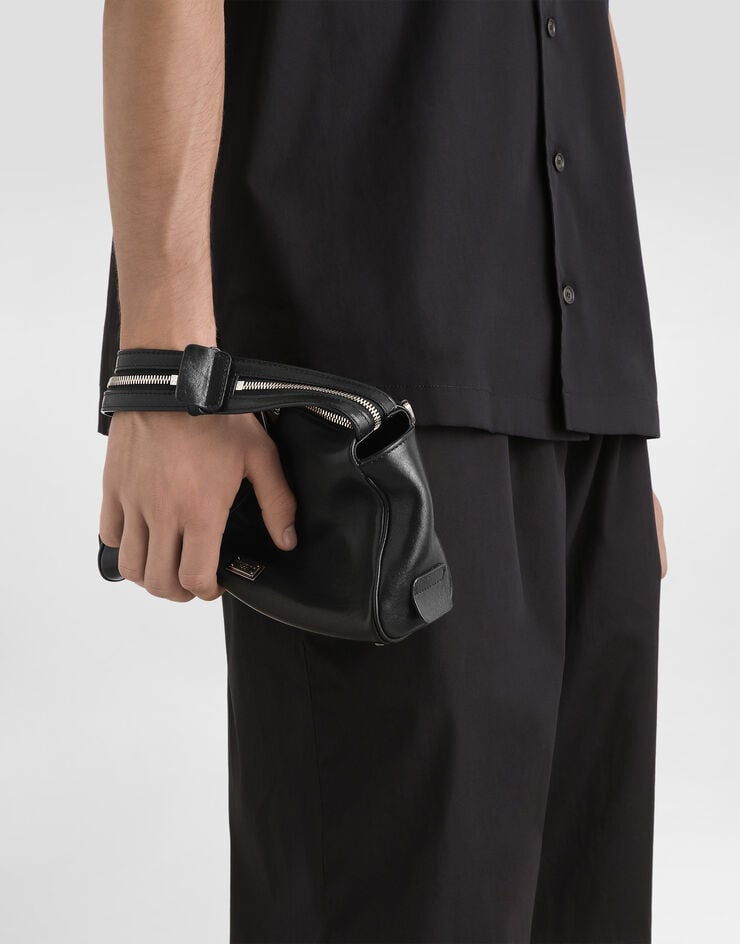 Dolce & Gabbana Vittoria tempesta calfskin shoulder bag Black BM2049AU994