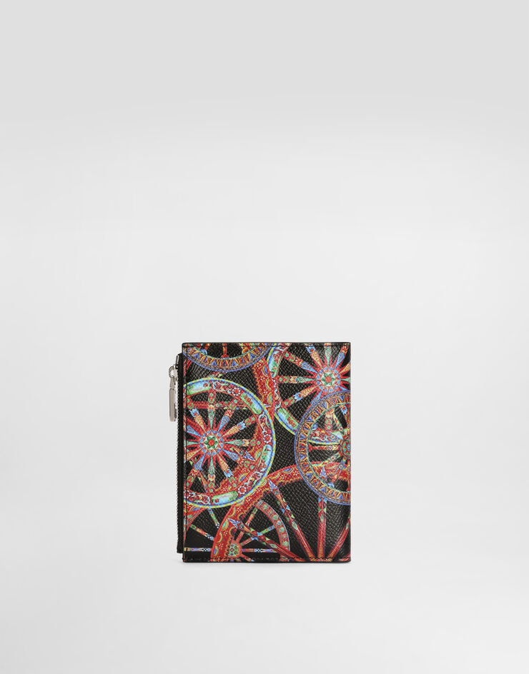Dolce & Gabbana Carretto-print calfskin wallet Multicolor BP3461A0744