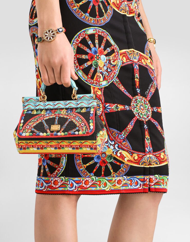 Dolce & Gabbana Mini carretto-print Sicily handbag Dolce & Gabbana Mini carretto-print Sicily handbag Multicolor BB7116B0816
