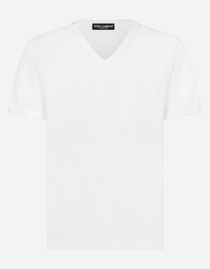 Dolce & Gabbana T-shirt aus baumwolle WEISS G8KG0TFU7EQ