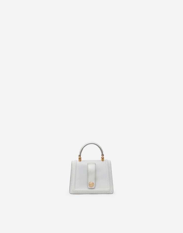 Dolce & Gabbana Micro bag Devotion in vitello liscio Bianco BI1400AV893