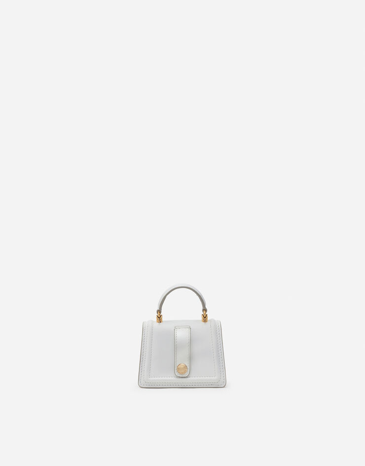 Dolce & Gabbana Micro bag Devotion in vitello liscio Bianco BI1400AV893