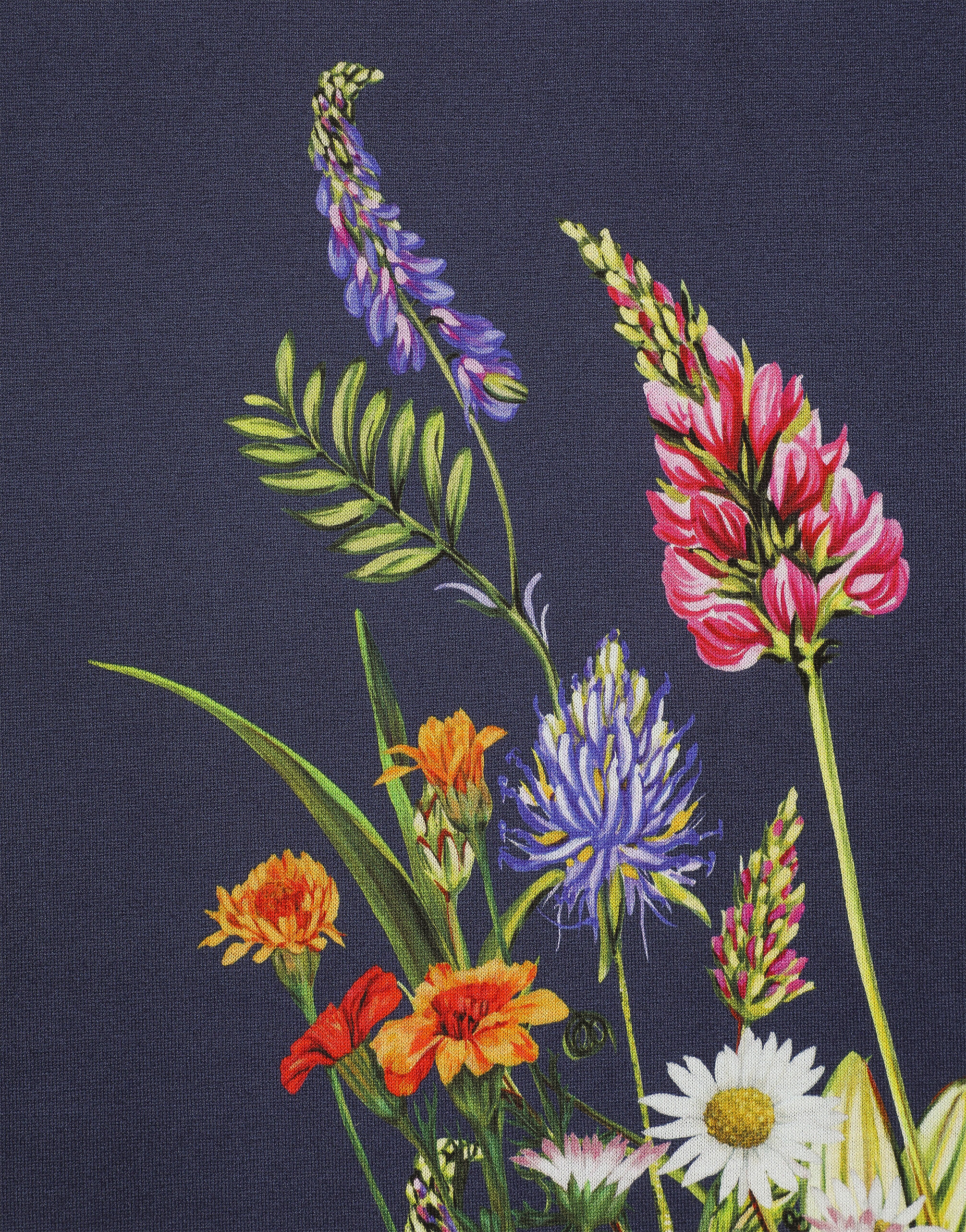 【DOLCE&GABBANA】ウサギプリント コットン Tシャツ マルチカラーのメンズ クルーネックTシャツ コットン ラビット