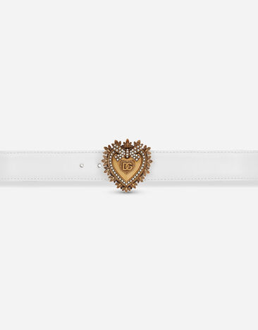 Dolce & Gabbana Leather Devotion belt White BE1315AK861