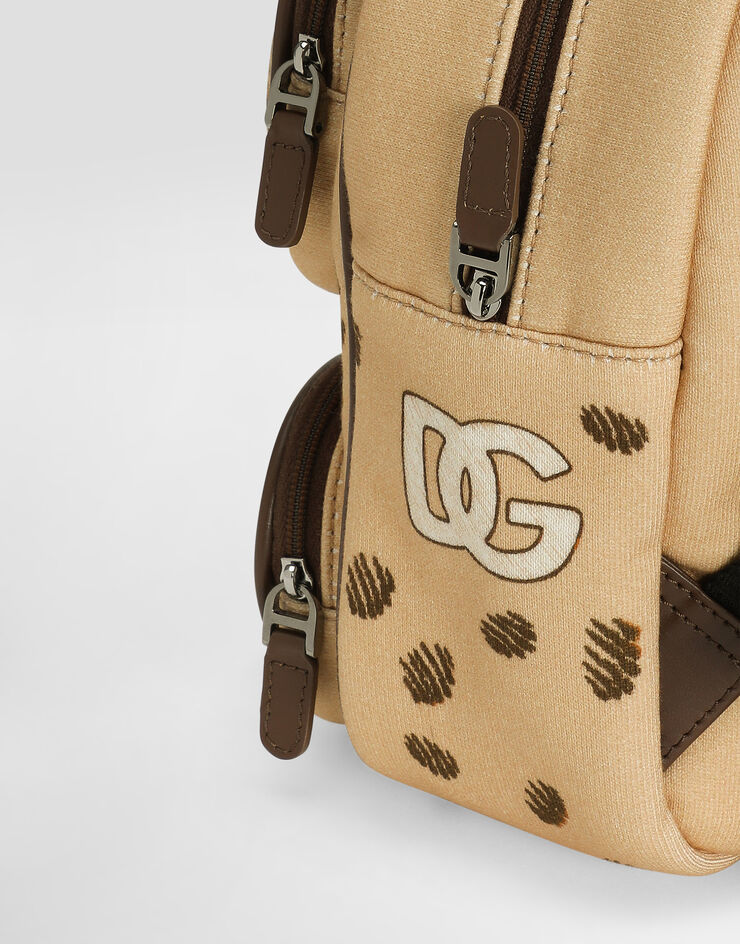 Dolce & Gabbana Teddy bear-print fleece backpack Dolce & Gabbana Teddy bear-print fleece backpack Multicolor EM0148A7101