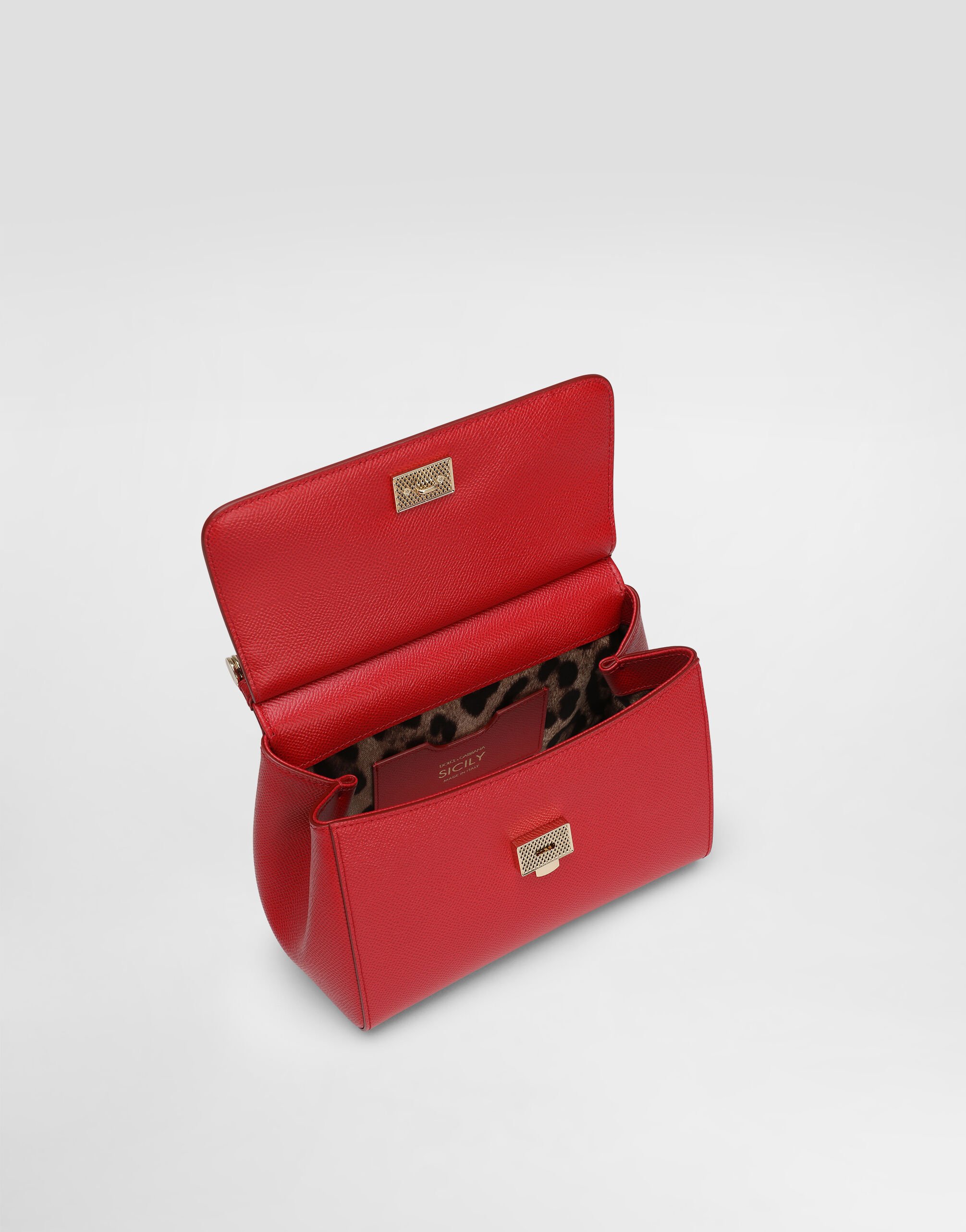 Medium Sicily handbag in Red for Women | Dolce&Gabbana®