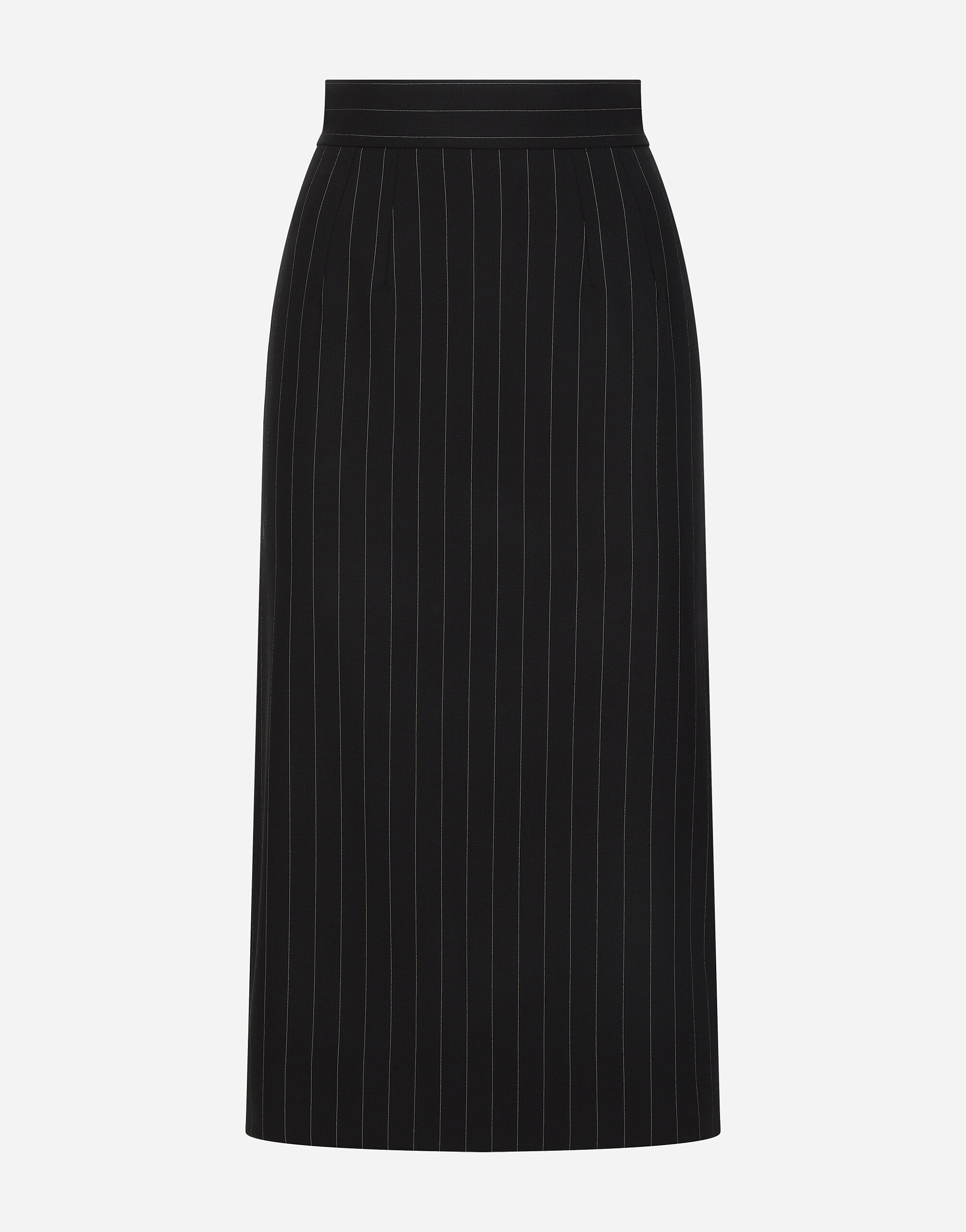 Jupe mi longue en laine a rayures tennis en Multicolore pour femme Dolce Gabbana