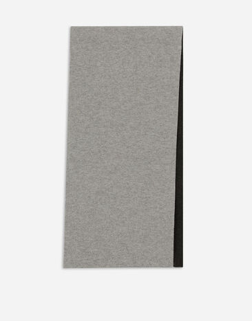 Dolce & Gabbana Bufanda de cachemira con logotipo DG Gris GXS95TJAWXX