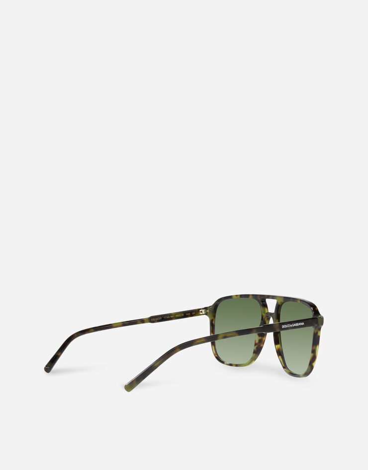 Dolce & Gabbana Sonnenbrille Thin Profile Havanna-Grün VG442AVP58E