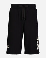 Dolce & Gabbana Banana-tree-print jogging shorts Black G8PN9TG7K1V