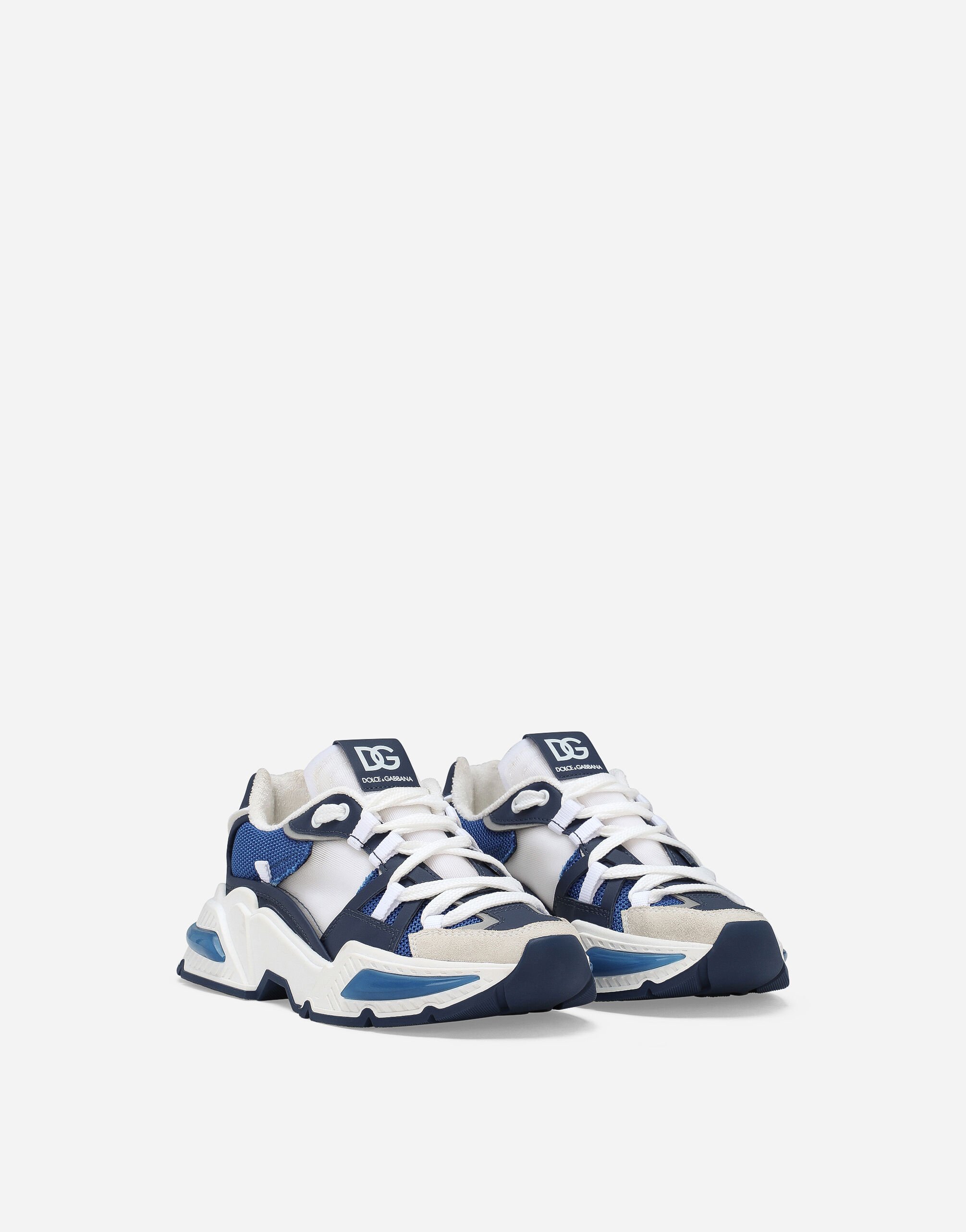 Mixed material Air Master sneakers in Blau fur Herren Dolce Gabbana