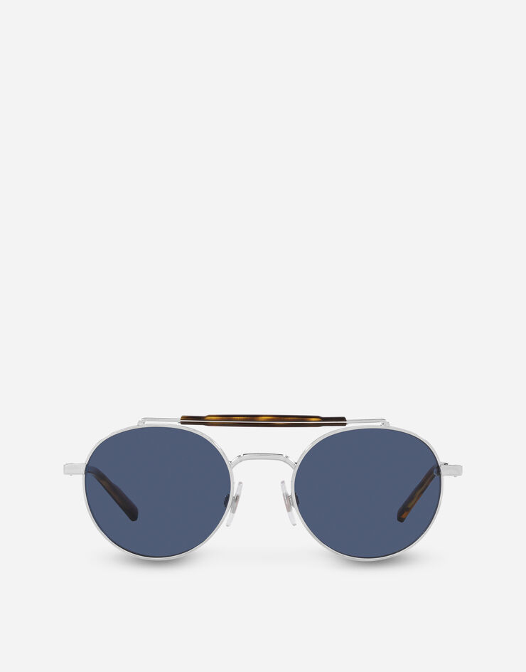Dolce & Gabbana نظارة شمسية Diagonal Cut فضي VG2295VA580
