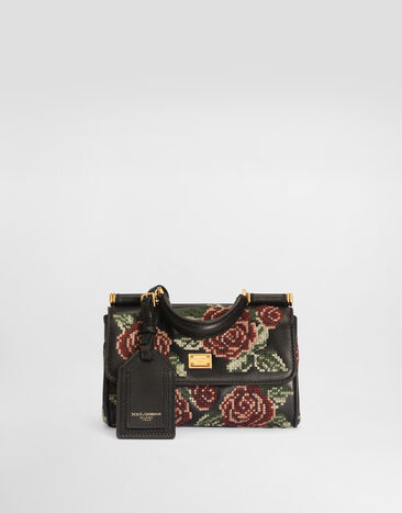 Dolce & Gabbana 미니 핸드백 My Sicily 파인 스티치 자수 장식 멀티 컬러 BB7864B3T63