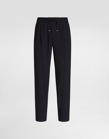 Dolce & Gabbana Pinstripe wool jogging trousers Dolce & Gabbana Pinstripe wool jogging trousers GP26FZFRBDQ