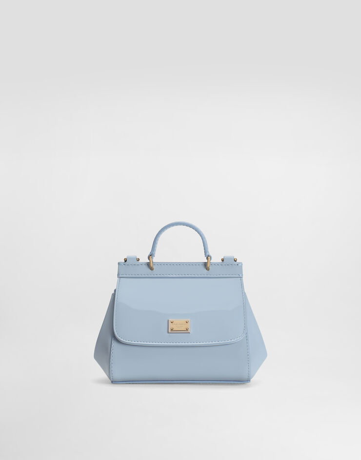 Dolce & Gabbana Patent leather sicily handbag Azure EB0003A1067