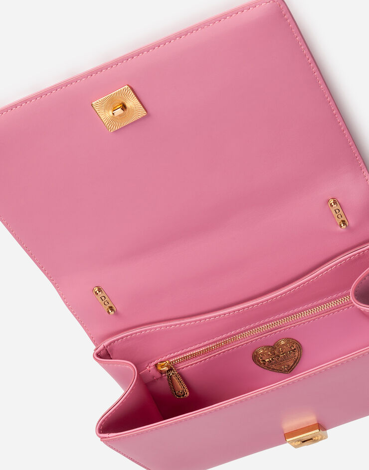 Dolce & Gabbana Medium Devotion bag in matelassé nappa leather ROSA BB6652AV967