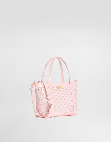 Dolce & Gabbana 镂花漆皮肩背包 粉红 EB0263AU214