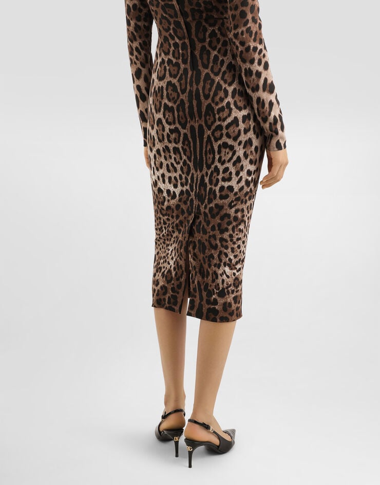 Dolce & Gabbana Leopard-print fitted dress Dolce & Gabbana Leopard-print fitted dress Print F6TYGTFSRKI