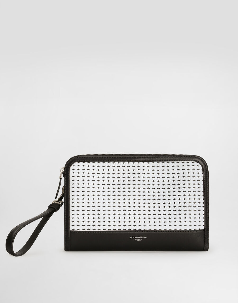 Atene plongé calfskin clutch bag