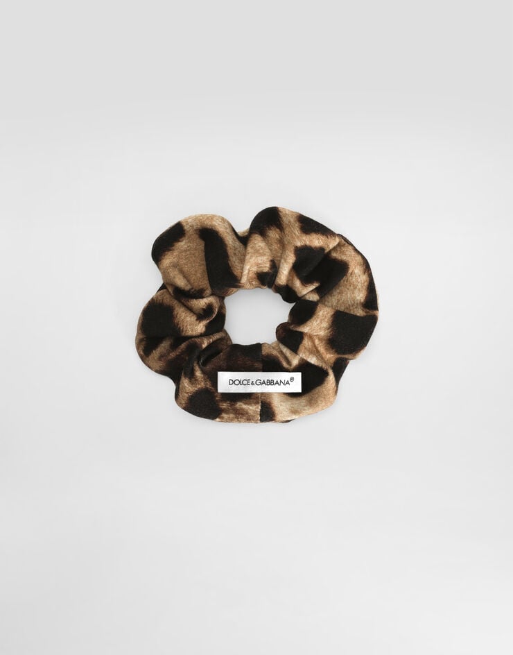 Dolce & Gabbana Leopard-print interlock scrunchie Dolce & Gabbana Leopard-print interlock scrunchie Print LB7A12FSGQX