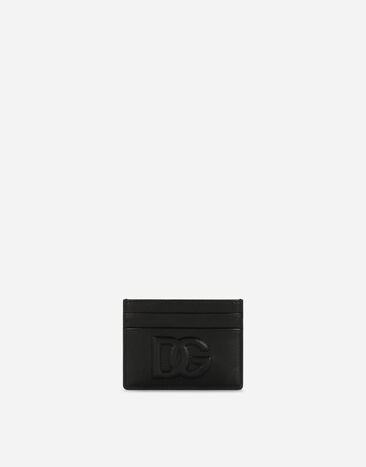Dolce & Gabbana Calfskin DG Logo card holder Black BI1261AW576