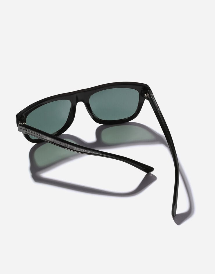 Dolce & Gabbana Lunettes de soleil à motif Maiolica Corallo Dolce & Gabbana Lunettes de soleil à motif Maiolica Corallo Black VG4545VP171