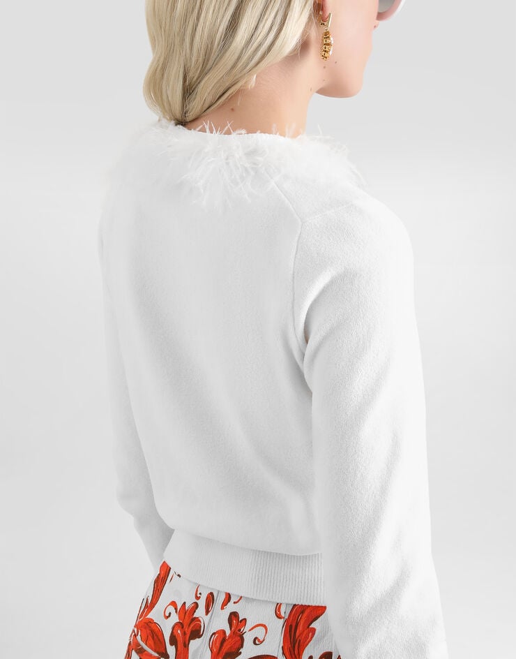 Dolce & Gabbana Cardigan en coton Dolce & Gabbana Cardigan en coton White FXVFEZJBCKD