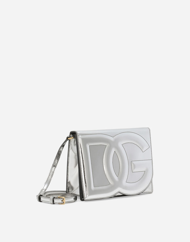 Dolce & Gabbana Сумка кросс-боди DG Logo серебристый BB7287AY828