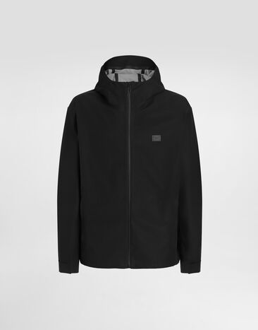 Dolce & Gabbana Hooded cotton jacket Black G9BOATGJ218