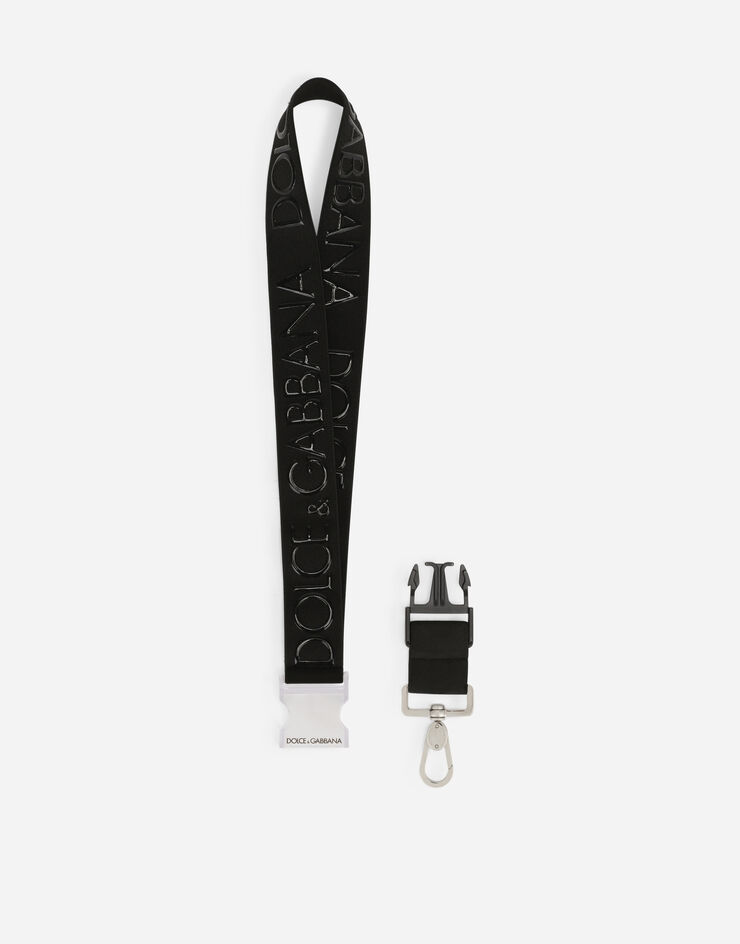 Dolce & Gabbana Tape key chain with Dolce&Gabbana logo Black GR209EGEY72