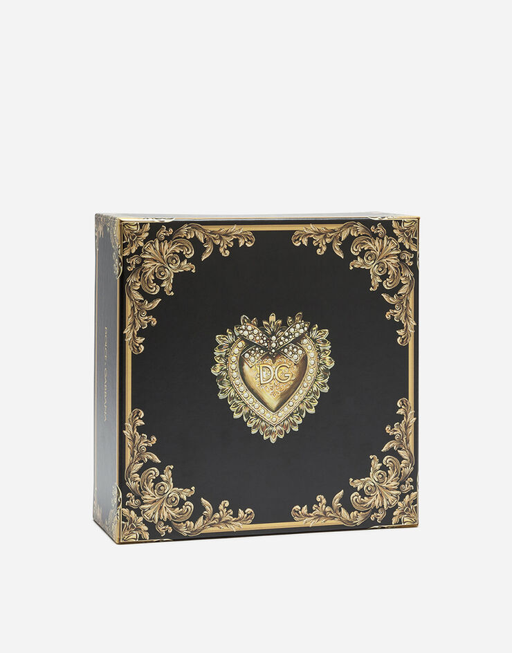 Dolce & Gabbana Bolso mediano Devotion de napa mordoré acolchada Plateado BB6652AK772