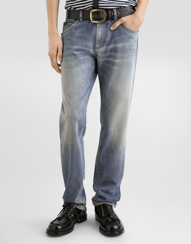 Dolce & Gabbana Pantalones en denim Multicolor GY07CDG8PO4