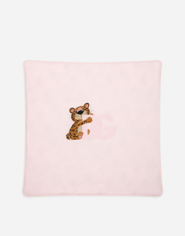 Dolce & Gabbana Baby leopard-print jersey blanket Pink LNJAD7G7G4M