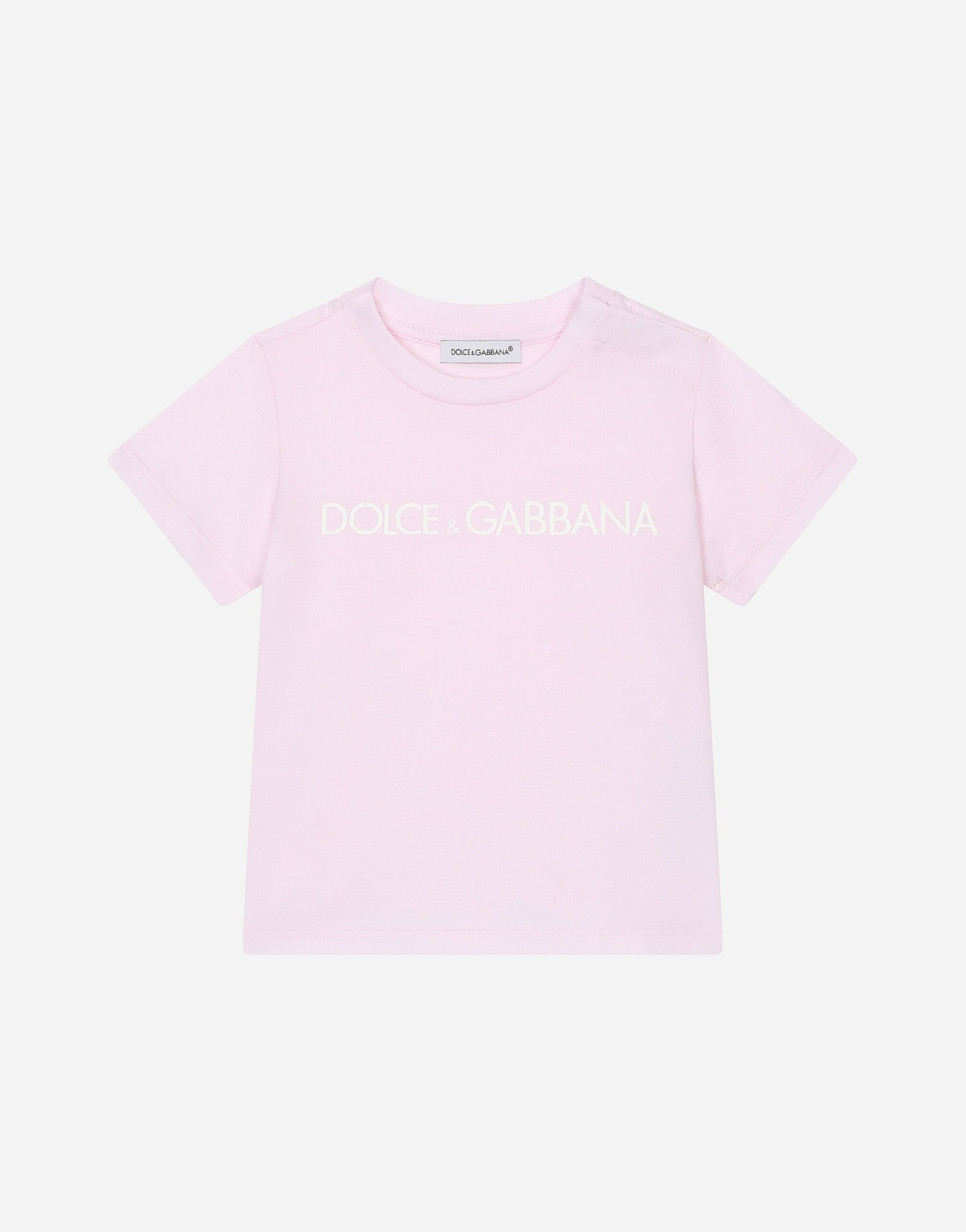 Dolce & Gabbana Jersey T-shirt with logo print White L1JTEYG7K7R