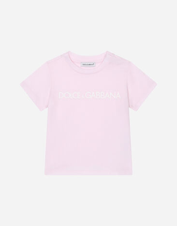 DolceGabbanaSpa Jersey T-shirt with logo print Multicolor L1JTGZG7KQ8
