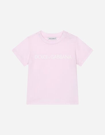 Dolce & Gabbana Jersey T-shirt with logo print White L1JTEYG7K7R