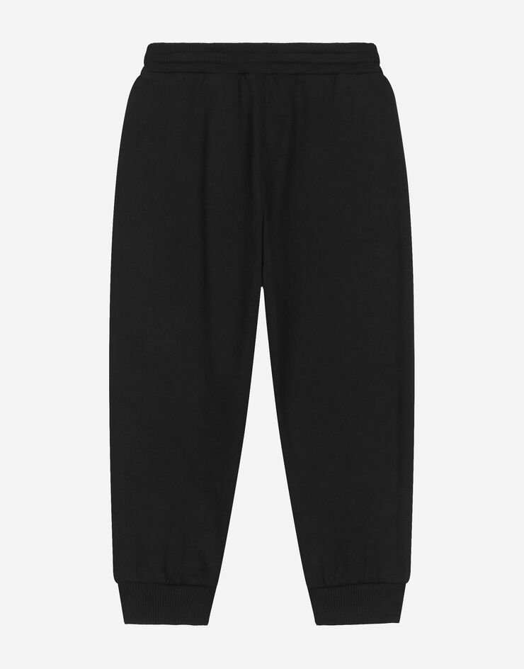 DolceGabbanaSpa Jersey jogging pants with all-over flocked print Multicolor L4JPING7K2G
